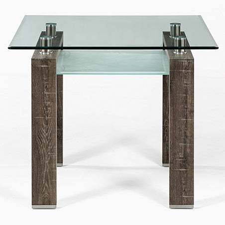 Mesa comedor Prisma cuadrada albayalde 90x90x78 cm