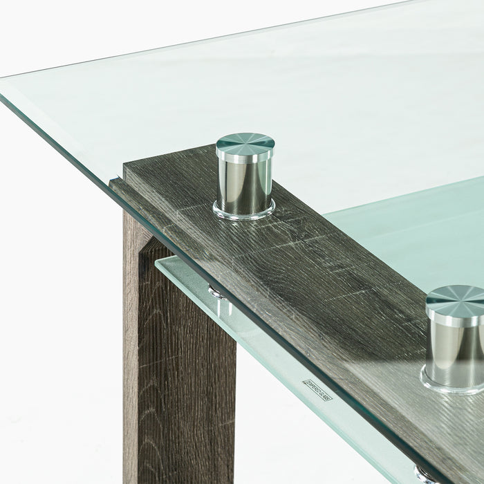 Mesa comedor Prisma rectangular albayalde 150x90x78 cm