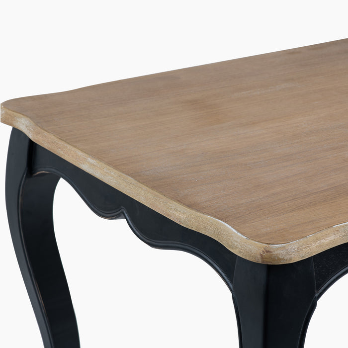 Mesa comedor Vittoria cuadrada negra 130x130x75 cm