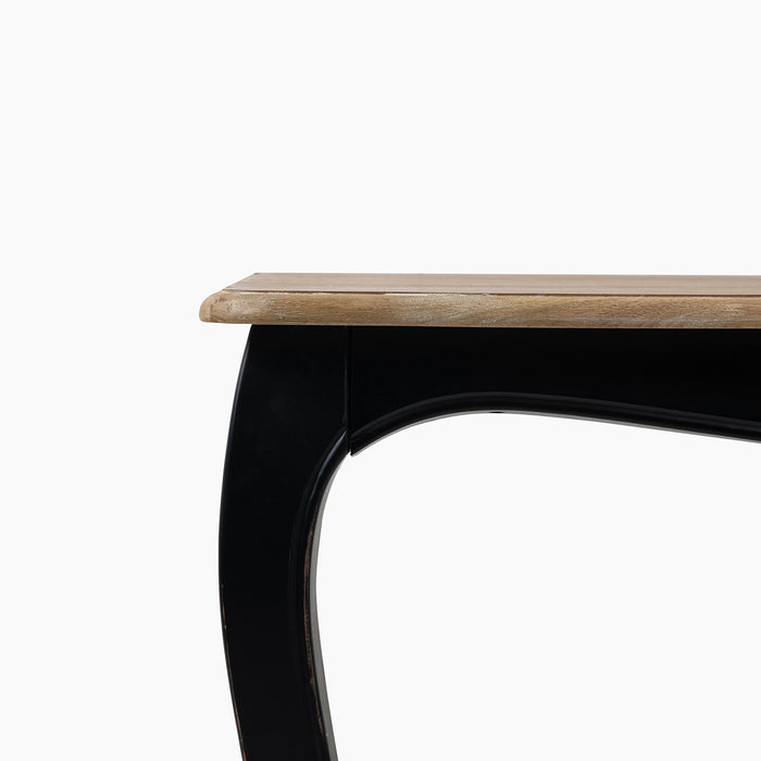 Mesa comedor Vittoria cuadrada negra 130x130x75 cm