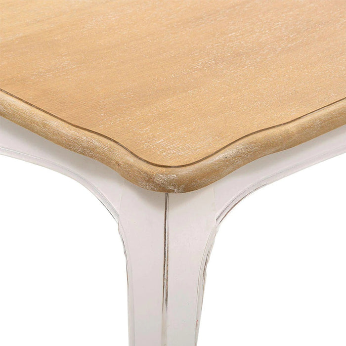 Mesa comedor Vittoria cuadrada blanca 130x130x75 cm