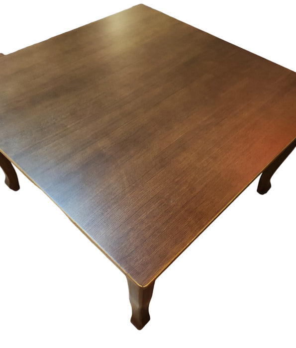 MESA COMEDOR RETRO CUADRADA CAFÉ MATE 130x130x75 CM