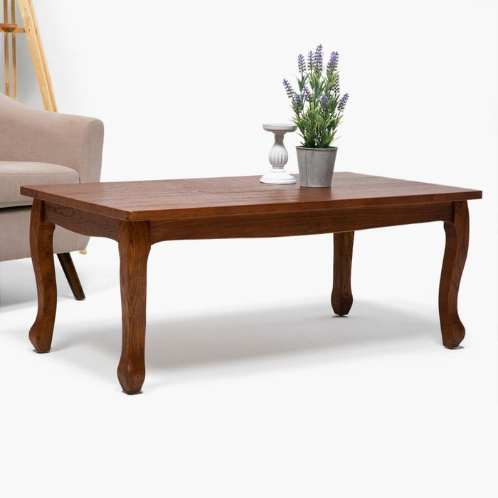 Mesa centro Retro café mate rectangular 130x70x45 cm