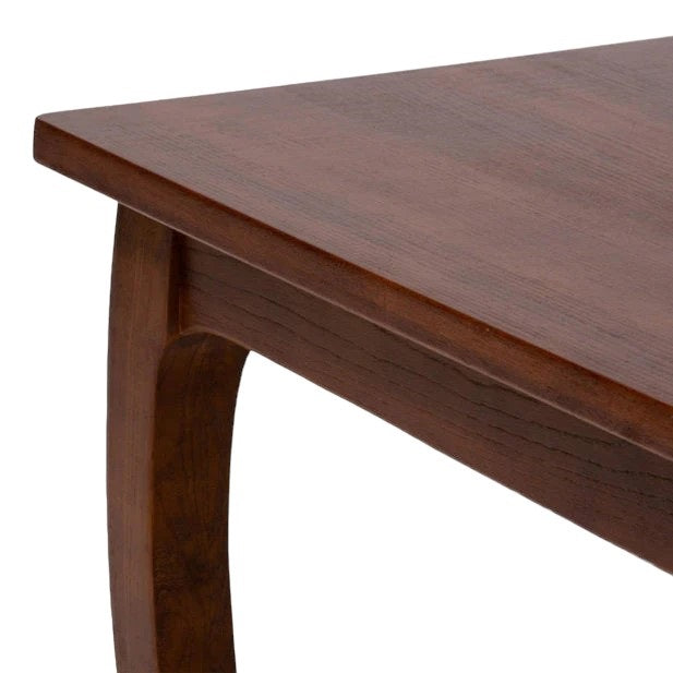 MESA COMEDOR RETRO CUADRADA CAFÉ MATE 130x130x75 CM