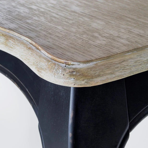 Mesa comedor Vittoria cuadrada negra 130x130x75 cm