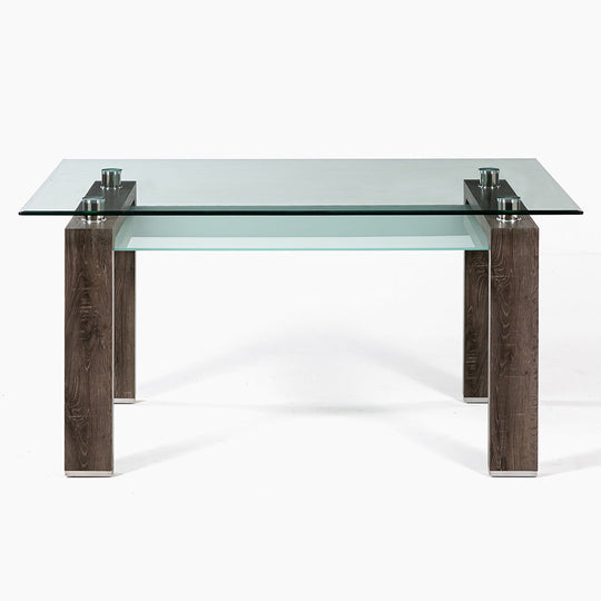 Mesa comedor Prisma rectangular albayalde 150x90x78 cm