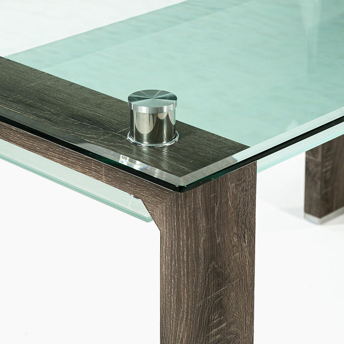 Mesa comedor Prisma rectangular albayalde 150x90x78 cm