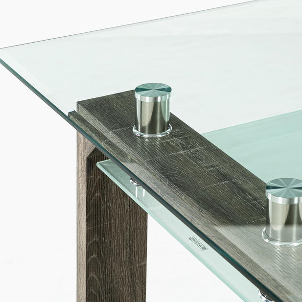 Mesa comedor Prisma cuadrada albayalde 90x90x78 cm