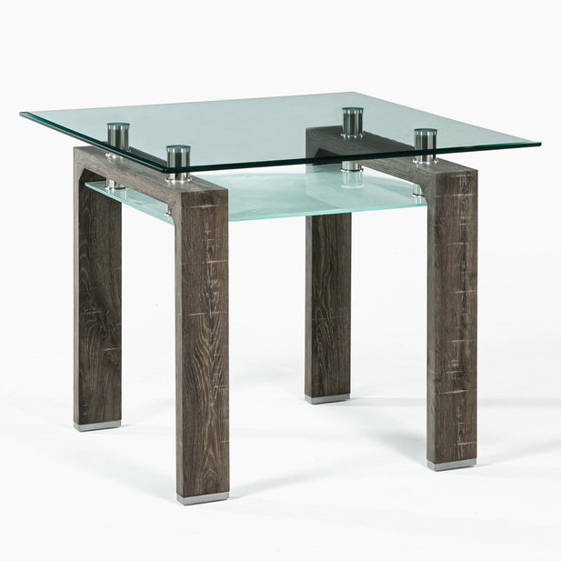 Mesa comedor Prisma cuadrada albayalde 90x90x78 cm