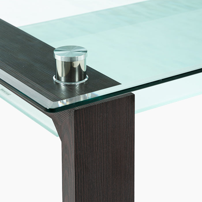 Mesa comedor Prisma rectangular nogal 150x90x78 cm