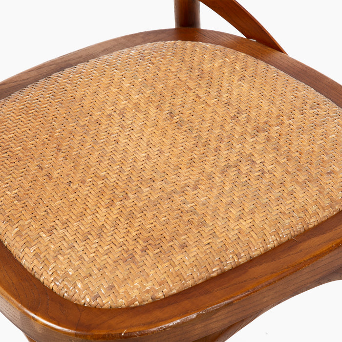 Mesa comedor Vittoria rectangular blanca 180 cm + 8 sillas Retro colores