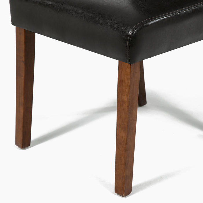 Kit 2 sillas Greco pu chocolate