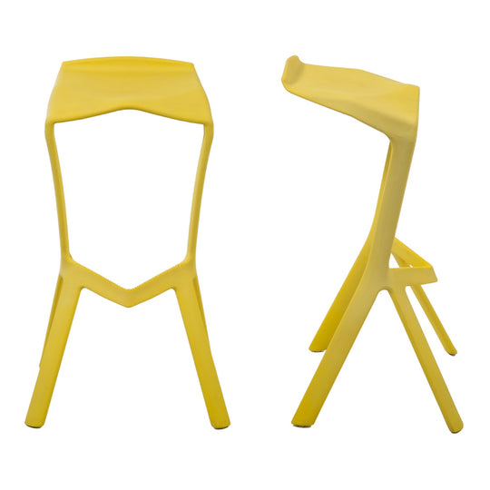 Kit 2 taburetes de bar Vittoria amarillos