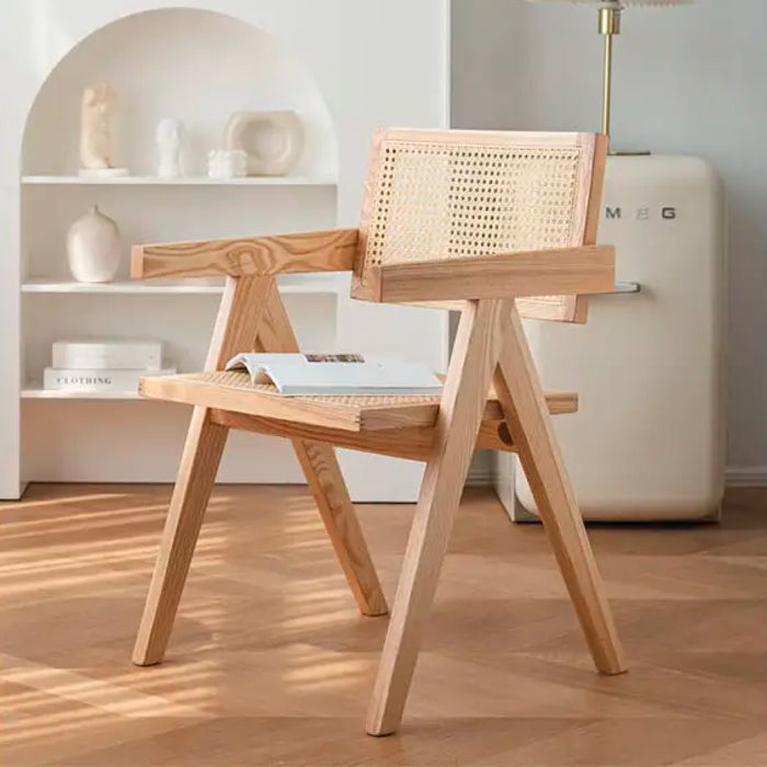 Silla Chandigarh ratán/madera