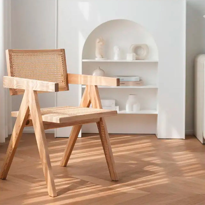 Silla Chandigarh ratán/madera