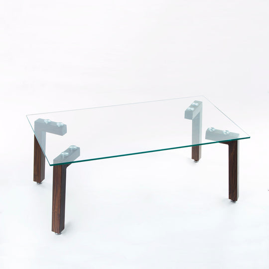 Mesa centro Jockey rectangular nogal 110x60x44 cm