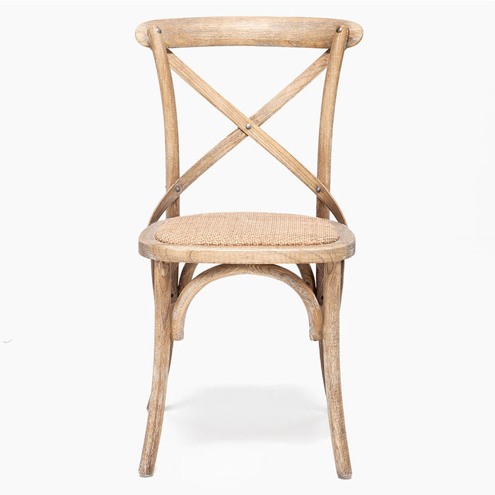 Comedor Cross Natural con 4 Sillas Retro Albayalde
