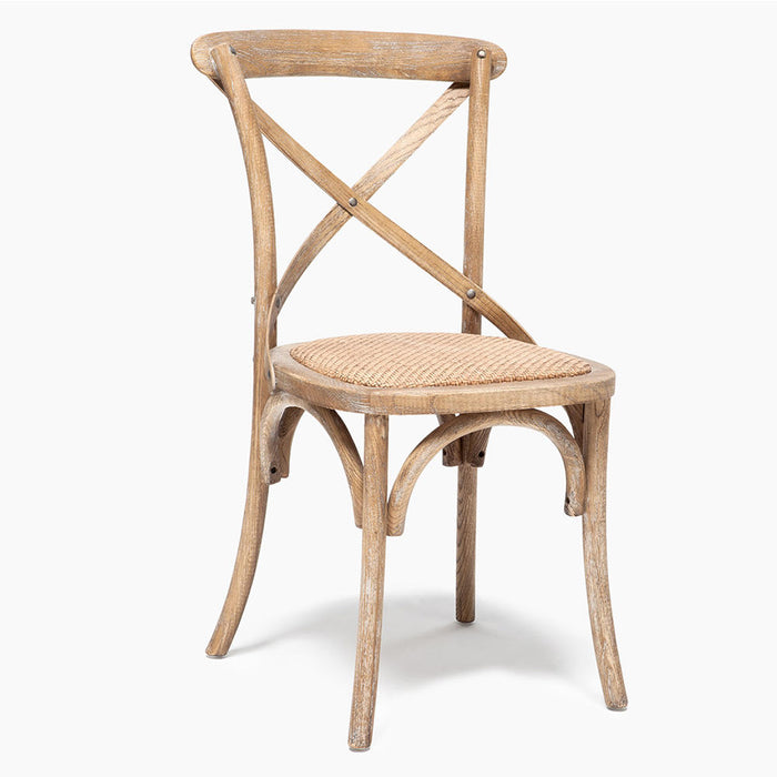 Comedor Cross Natural con 4 Sillas Retro Albayalde