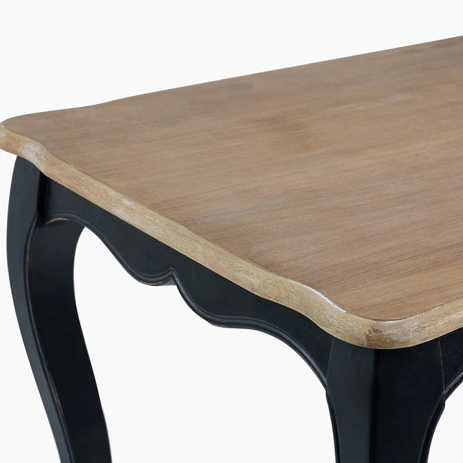 Mesa comedor Vittoria rectangular negra 180 cm + 8 sillas PP Crossback negras