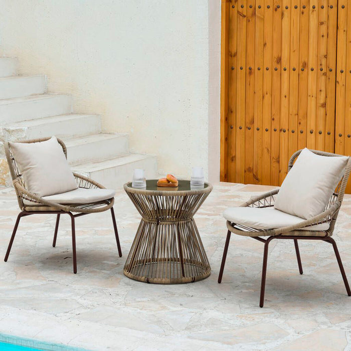 PREVENTA Set terraza Bávaro 3PCS Gris