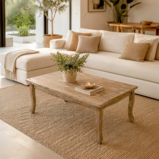 Mesa centro Retro albayalde rectangular 115x60x45 cm