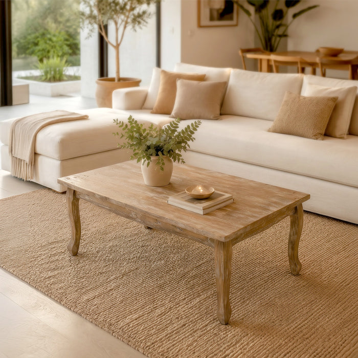 Mesa centro Retro albayalde rectangular 115x60x45 cm