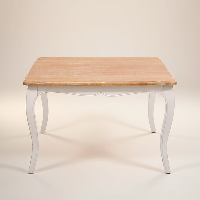 Mesa comedor Vittoria cuadrada blanca 130x130x75 cm