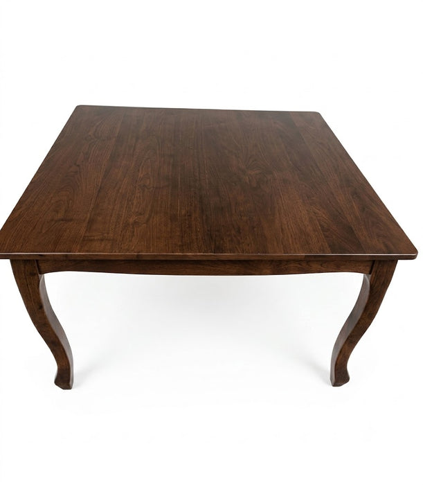 MESA COMEDOR RETRO CUADRADA CAFÉ MATE 130x130x75 CM