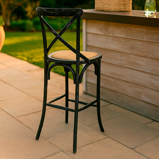 Taburete de bar Alto Retro negro