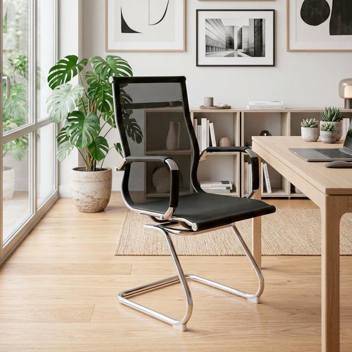 Silla EXECUTIVE baja negra 55x55x100 cm