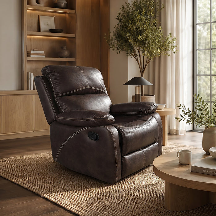 Sofa Reclinable 1 Cuerpo Comfort Café