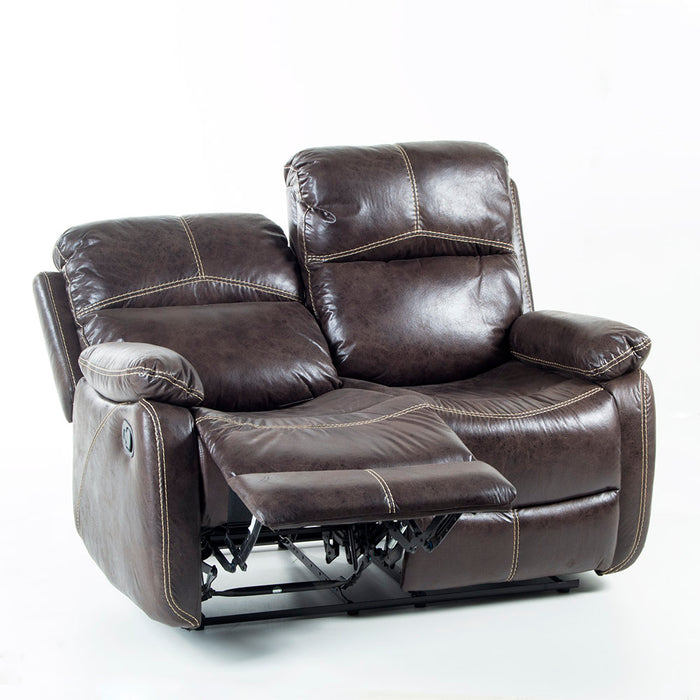Sofa Reclinable 2 Cuerpos Comfort Café