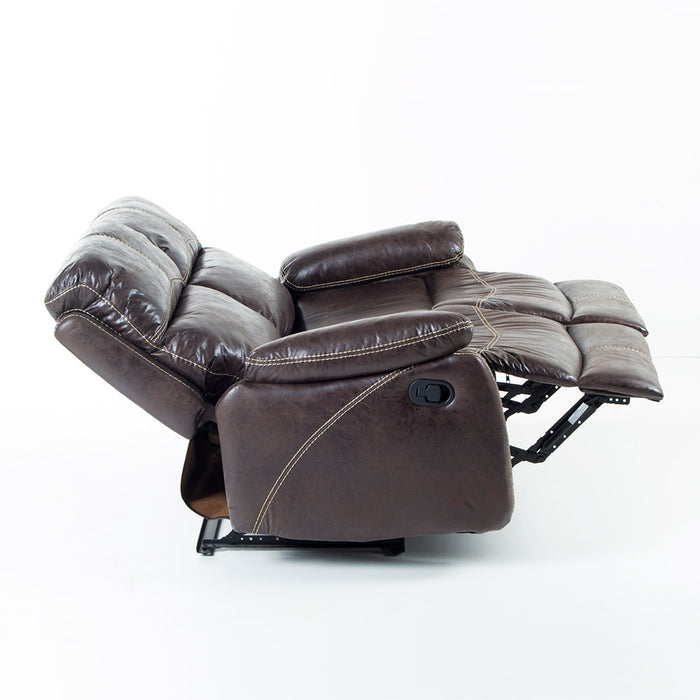 Sofa Reclinable 2 Cuerpos Comfort Café