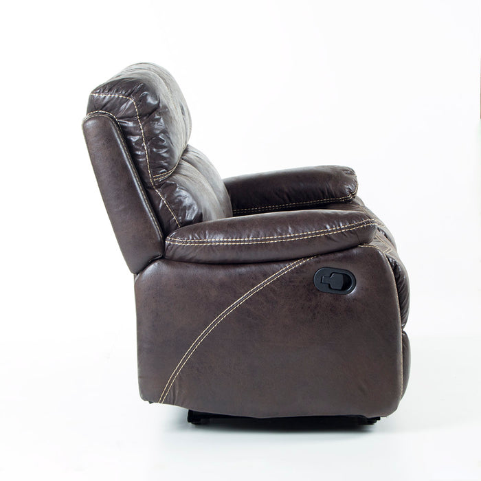 Sofa Reclinable 2 Cuerpos Comfort Café