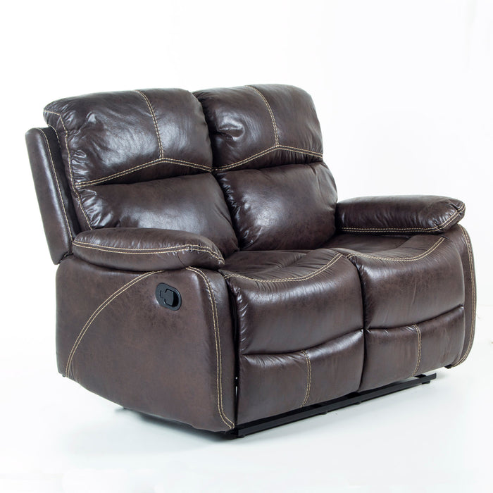 Sofa Reclinable 2 Cuerpos Comfort Café