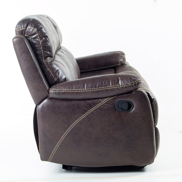 Sofa Reclinable 3 Cuerpos Comfort Café