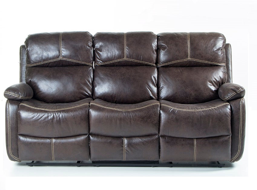 Sofa Reclinable 3 Cuerpos Comfort Café