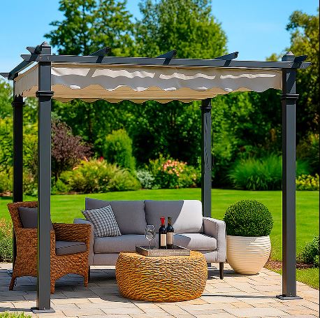 Gazebo Roma 3.00x3.00 mt crudo