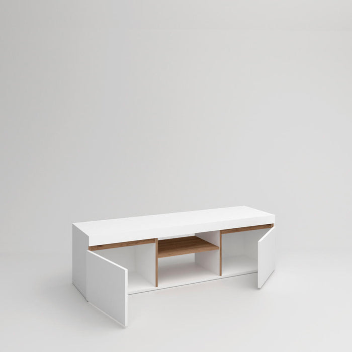 Rack de TV Elis Blanco 2 Puertas 140x40x40cm