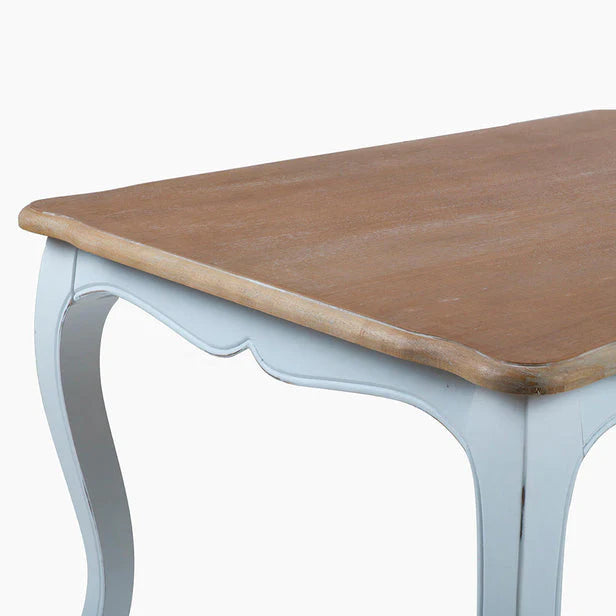 Mesa comedor Vittoria rectangular blanca 180 cm + 8 sillas PP Crossback blancas