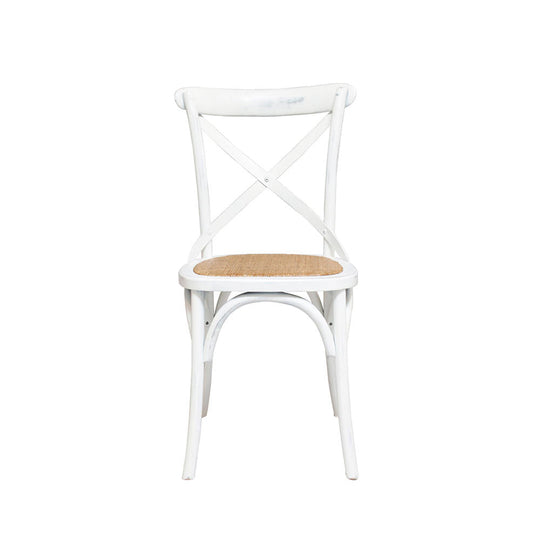 Silla Retro Crossback blanca