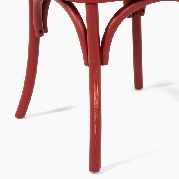Silla Retro Crossback Roja