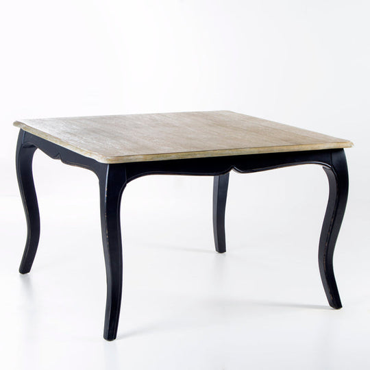 Mesa comedor Vittoria cuadrada negra 120x120x75 cm