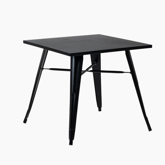 Mesa Tolix negro mate 70x70x75 cm