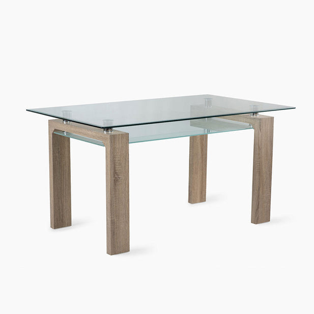 Juego De Comedor Prisma Natural Cross 6 Sillas