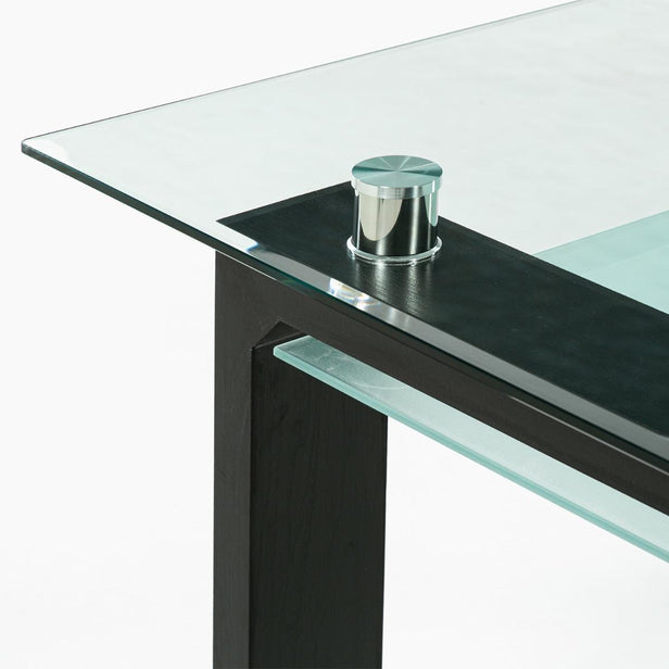 Mesa comedor Prisma rectangular negro mate 150x90x78 cm