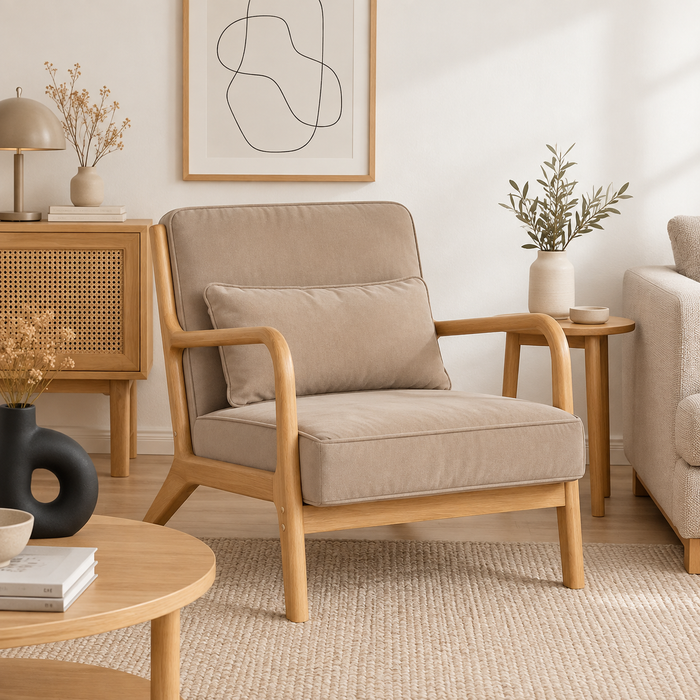 Sillón Lounge Askja - Beige Claro