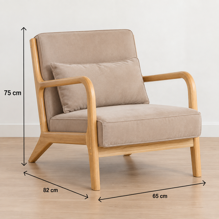 Sillón Lounge Askja - Beige Claro