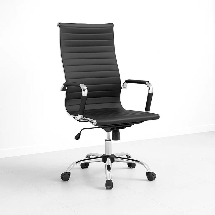 Silla Ejecutiva Luxor Cuero Sintético - Negro
