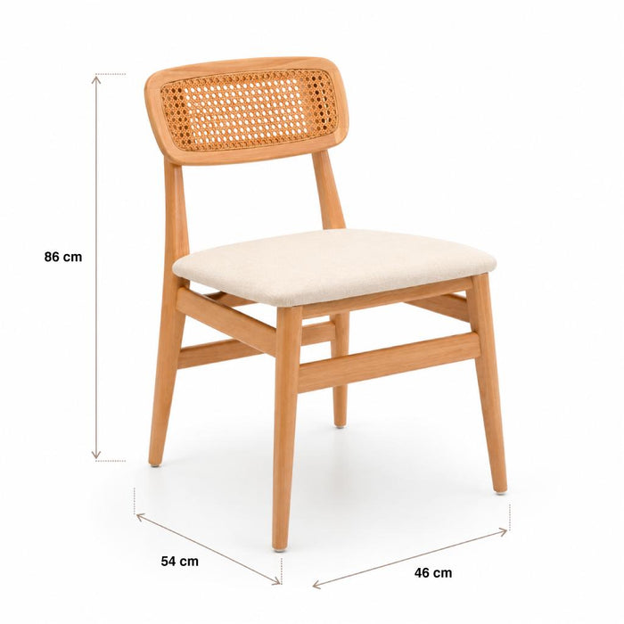 Pack de 2 Sillas de comedor Loke 46x54x86